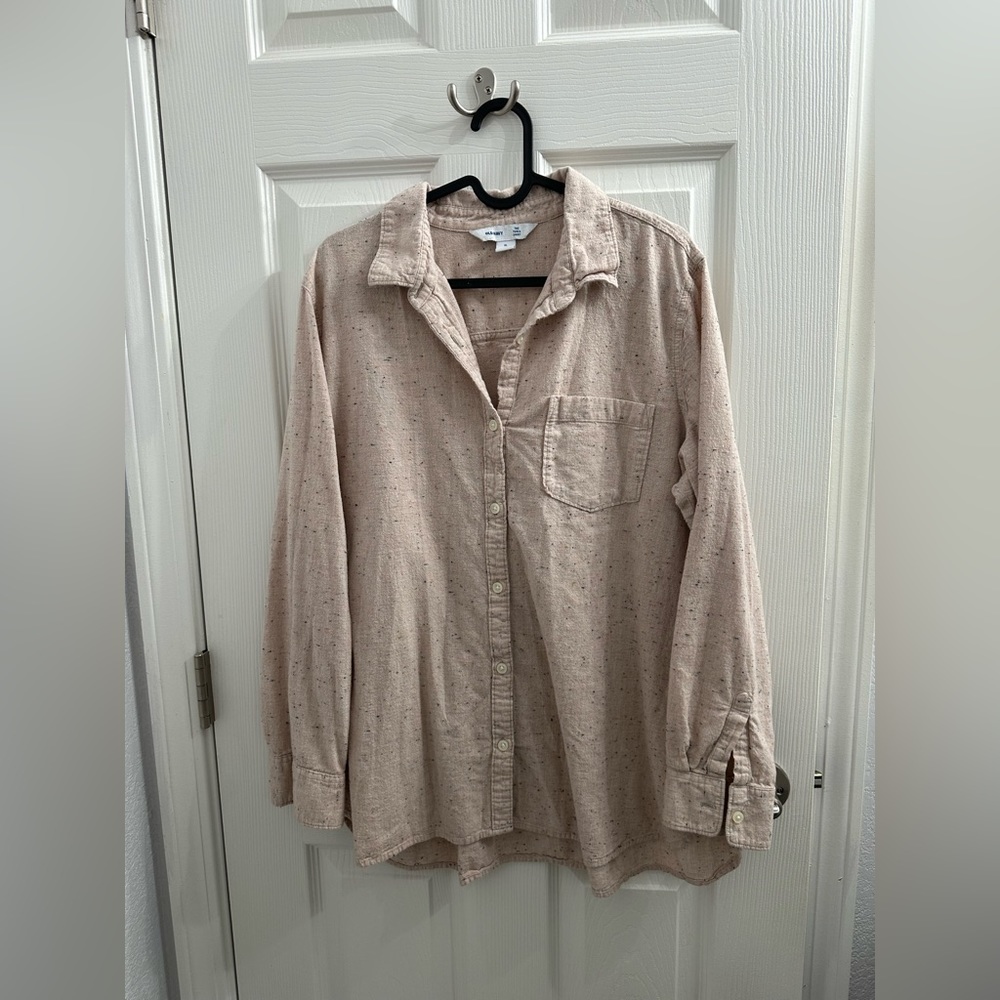 Old Navy tunic shirt button down size xl